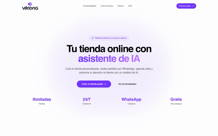 Vitriona — AI & WhatsApp online stores